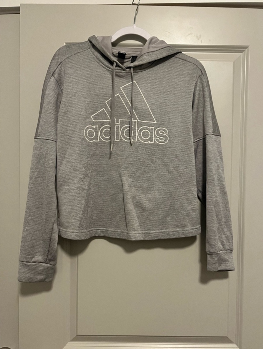 Women Size Medium Gray Adidas Hoodie